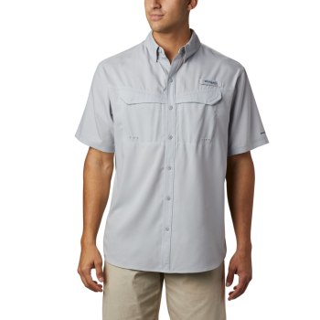 Columbia Muške Košulje - PFG Low Drag Offshore Short Sleeve Big Sive | NJQD-69873